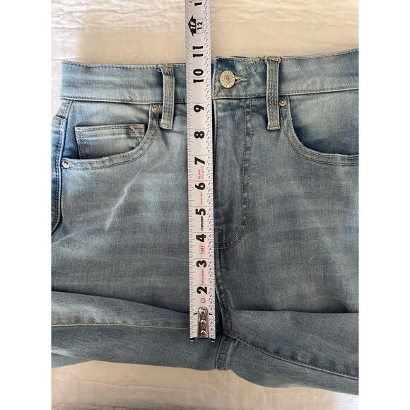 Lularoe Jeans Womens Size 24 Lightwash Blue High Rise Magic Waist Raw Hem - Picture 9 of 10